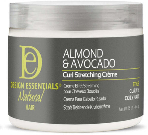Design Essentials Almond Avocado Stretching Creme 16oz Crema Condizionante per Capelli