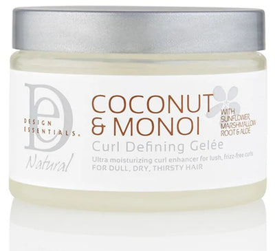 Design Essentials Coco&monoi Curl Defining Gelee 12oz Anticrespo per Capelli Ricci E Mossi