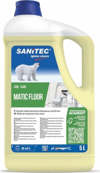 Detergente alcalino universale Matic Floor - 5 5 kg -Sanitec Casa e cucina/Detergenti e prodotti per la pulizia/Detergenti per la casa/Detergenti multiuso Eurocartuccia - Pavullo, Commerciovirtuoso.it