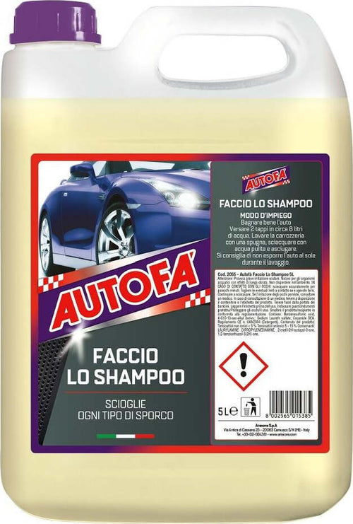 Detergente auto Arexons Autofà Tanica 5,0 lt Auto e Moto/Cura auto e moto/Pulizia finestrini/Detergenti lavavetri Scontolo.net - Potenza, Commerciovirtuoso.it