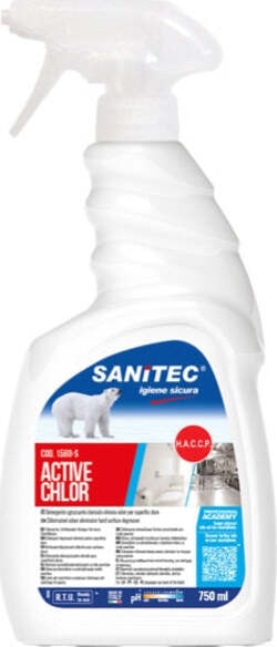 Detergente gel - profumato - con cloro attivo - trigger 750 ml - Sanitec Casa e cucina/Detergenti e prodotti per la pulizia/Detergenti per la casa/Detergenti multiuso Eurocartuccia - Pavullo, Commerciovirtuoso.it