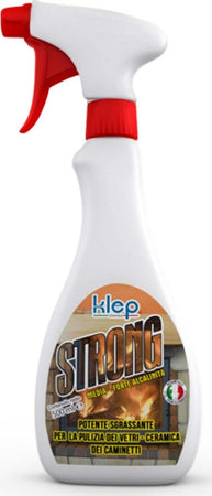 PULIVETRO STRONG PER LA PULIZIA VETRO STUFA A PELLETS E LEGNA SGRASSANTE 500 ML