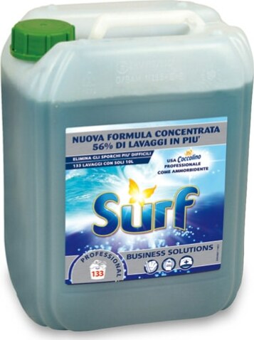 Detersivo liquido per lavatrice - 10 L - Surf Casa e cucina/Detergenti e prodotti per la pulizia/Detergenti per la casa/Detergenti multiuso Eurocartuccia - Pavullo, Commerciovirtuoso.it