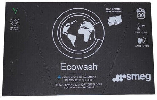 Detersivo per lavatrice in foglietti solubili Ecowash originale SMEG