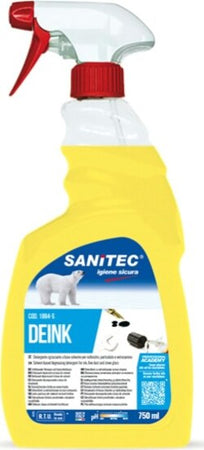 Detersolvente sgrassante Deink - trigger 750 ml - Sanitec Casa e cucina/Detergenti e prodotti per la pulizia/Detergenti per la casa/Detergenti multiuso Eurocartuccia - Pavullo, Commerciovirtuoso.it