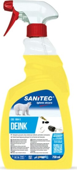 Detersolvente sgrassante Deink - trigger 750 ml - Sanitec Casa e cucina/Detergenti e prodotti per la pulizia/Detergenti per la casa/Detergenti multiuso Eurocartuccia - Pavullo, Commerciovirtuoso.it