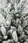 Albero di Natale Slim innevato Fred in PE Effetto Real Touch + PVC + Flock