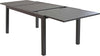 DEXTER---set-tavolo-160/240x90-struttura-e-piano-in-alluminio-compreso-di-4-sedute-Taupe-Milani-Home