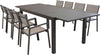 DEXTER---set-tavolo-160/240x90-struttura-e-piano-in-alluminio-compreso-di-8-sedute-Taupe-Milani-Home