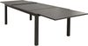 DEXTER---set-tavolo-200/300x100-struttura-e-piano-in-alluminio-compreso-di-10-sedute-Taupe-Milani-Home