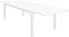 DEXTER---set-tavolo-200/300x100-struttura-e-piano-in-alluminio-compreso-di-8-sedute-Bianco-Milani-Home