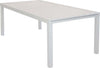 DEXTER---set-tavolo-200/300x100-struttura-e-piano-in-alluminio-compreso-di-8-sedute-Tortora-Milani-Home