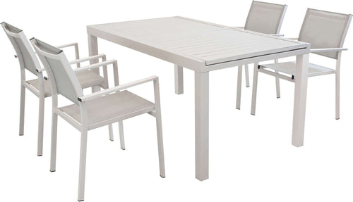 DEXTER---set-tavolo-da-giardino-allungabile-160/240x90-compreso-di-10-poltrone-in-alluminio-Tortora-Milani-Home
