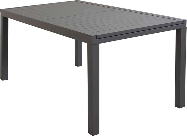 DEXTER---set-tavolo-da-giardino-allungabile-160/240x90-compreso-di-4-sedie-in-alluminio-Taupe-Milani-Home