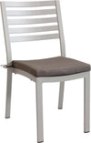 DEXTER - set tavolo da giardino allungabile 160/240x90 compreso di 6 sedie e 2 poltrone in alluminio Tortora