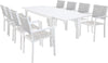 DEXTER---set-tavolo-da-giardino-allungabile-160/240x90-compreso-di-8-poltrone-in-alluminio-Bianco-Milani-Home