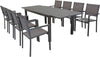 DEXTER---set-tavolo-da-giardino-allungabile-160/240x90-compreso-di-8-poltrone-in-alluminio-Taupe-Milani-Home