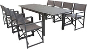 DEXTER---set-tavolo-da-giardino-allungabile-160/240x90-compreso-di-8-poltrone-in-alluminio-Taupe-Milani-Home