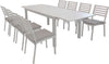 DEXTER---set-tavolo-da-giardino-allungabile-160/240x90-compreso-di-8-sedie-in-alluminio-Tortora-Milani-Home
