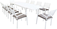 DEXTER---set-tavolo-da-giardino-allungabile-200/300x100-compreso-di-10-poltrone-in-alluminio-Bianco-Milani-Home