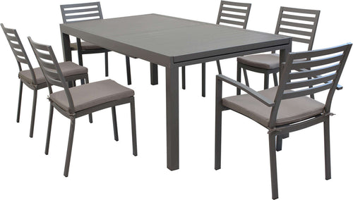 DEXTER---set-tavolo-da-giardino-allungabile-200/300x100-compreso-di-4-sedie-e-2-poltrone-in-alluminio-Taupe-Milani-Home