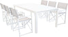 DEXTER---set-tavolo-da-giardino-allungabile-200/300x100-compreso-di-6-poltrone-in-alluminio-Bianco-Milani-Home
