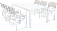 DEXTER---set-tavolo-da-giardino-allungabile-200/300x100-compreso-di-6-poltrone-in-alluminio-Bianco-Milani-Home