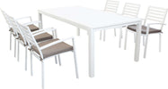 DEXTER---set-tavolo-da-giardino-allungabile-200/300x100-compreso-di-6-poltrone-in-alluminio-Bianco-Milani-Home