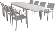 DEXTER---set-tavolo-da-giardino-allungabile-200/300x100-compreso-di-8-poltrone-in-alluminio-Tortora-Milani-Home