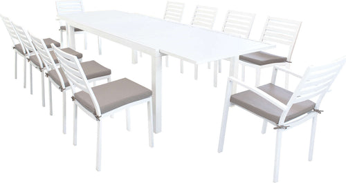 DEXTER---set-tavolo-da-giardino-allungabile-200/300x100-compreso-di-8-sedie-e-2-poltrone-in-alluminio-Bianco-Milani-Home