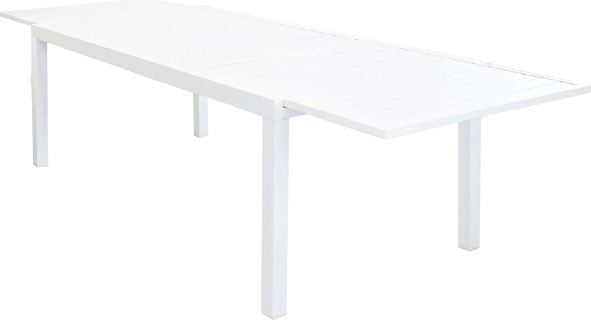 DEXTER---set-tavolo-da-giardino-allungabile-200/300x100-compreso-di-8-sedie-e-2-poltrone-in-alluminio-Bianco-Milani-Home