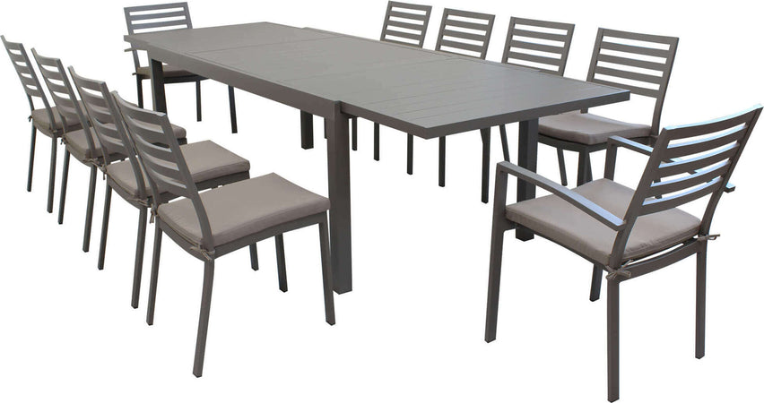 DEXTER---set-tavolo-da-giardino-allungabile-200/300x100-compreso-di-8-sedie-e-2-poltrone-in-alluminio-Taupe-Milani-Home