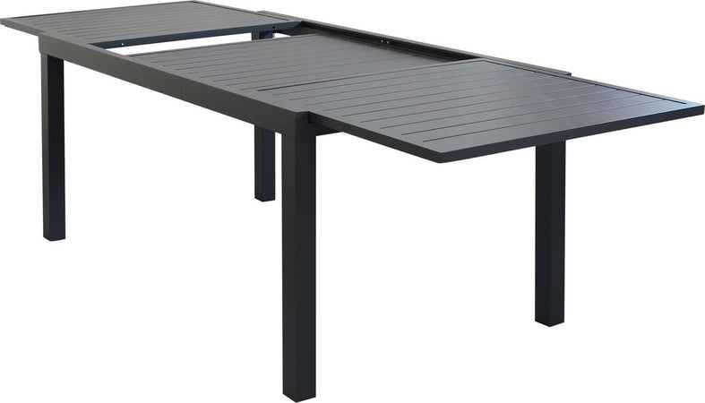 DEXTER---set-tavolo-da-giardino-allungabile-in-alluminio-160/240x90-compreso-di-6-poltrone-in-alluminio-e-textilene-Antracite-Milani-Home