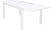 DEXTER---set-tavolo-giardino-rettangolare-allungabile-160/240x90-con-6-sedie-in-alluminio-bianco-e-textilene-da-esterno-Bianco-Milani-Home