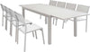 DEXTER---set-tavolo-giardino-rettangolare-allungabile-160/240x90-con-8-sedie-in-alluminio-e-textilene-tortora-da-esterno-Tortora-Milani-Home