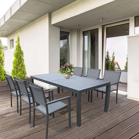 DEXTER---tavolo-da-giardino-allungabile-in-alluminio-200/300x100-Antracite-Milani-Home