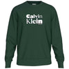 Calvin Klein felpa verde con stampa LV04LD242GLLG