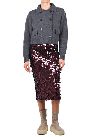 JUCCA Jucca - Gonna - 461663 - Bordeaux da donna