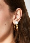 Orecchini cerchio+perla acc.ino