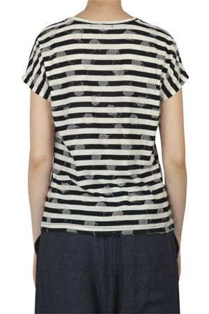 MAMA B Mama B - T-shirt - 450623 - Nero/Latte da donna