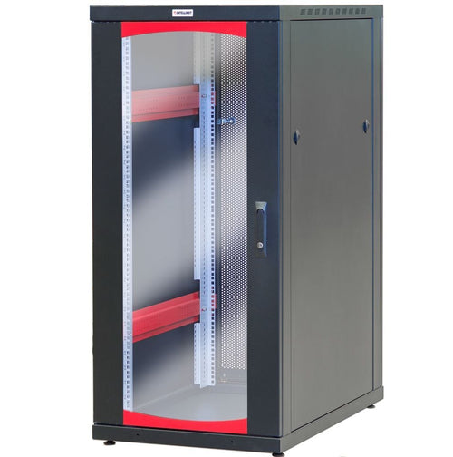 Armadio Server Rack 19'' 600x1000 27 Unita' Nero serie Ideal