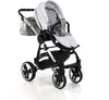 Diamond Shine 3 in 1 Ecopelle / Tessuto Grigio Glitter Navicella Silver / Telaio Cromato Prima infanzia/Passeggini carrozzine e accessori/Passeggini e carrozzine/Sistemi modulari La Casa Del Bebè - Napoli, Commerciovirtuoso.it