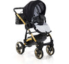 Diamond Shine 3 in 1 Ecopelle / Tessuto Nero Glitter Navicella e Telaio Oro Giallo Prima infanzia/Passeggini carrozzine e accessori/Passeggini e carrozzine/Sistemi modulari La Casa Del Bebè - Napoli, Commerciovirtuoso.it