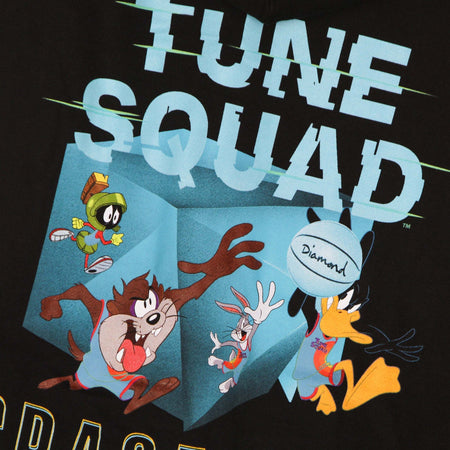 DIAMOND-SUPPLY-Felpa-Cappuccio-Uomo-Box-Hoodie-X-Space-Jam-2-Black-da-uomo