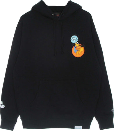 DIAMOND-SUPPLY-Felpa-Cappuccio-Uomo-Daffy-Duck-Hoodie-X-Space-Jam-2-Black-da-uomo