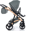 Diamond Vegan 3 in 1 Verde Melange Telaio Rosa anelli e cerchi Nero Prima infanzia/Passeggini carrozzine e accessori/Passeggini e carrozzine/Sistemi modulari La Casa Del Bebè - Napoli, Commerciovirtuoso.it