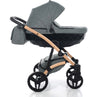 Diamond Vegan 3 in 1 Verde Melange Telaio Rosa anelli e cerchi Nero Prima infanzia/Passeggini carrozzine e accessori/Passeggini e carrozzine/Sistemi modulari La Casa Del Bebè - Napoli, Commerciovirtuoso.it