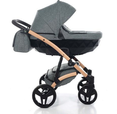 Diamond Vegan 3 in 1 Verde Melange Telaio Rosa anelli e cerchi Nero Prima infanzia/Passeggini carrozzine e accessori/Passeggini e carrozzine/Sistemi modulari La Casa Del Bebè - Napoli, Commerciovirtuoso.it