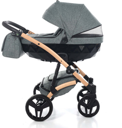Diamond Vegan 3 in 1 Verde Melange Telaio Rosa anelli e cerchi Nero Prima infanzia/Passeggini carrozzine e accessori/Passeggini e carrozzine/Sistemi modulari La Casa Del Bebè - Napoli, Commerciovirtuoso.it