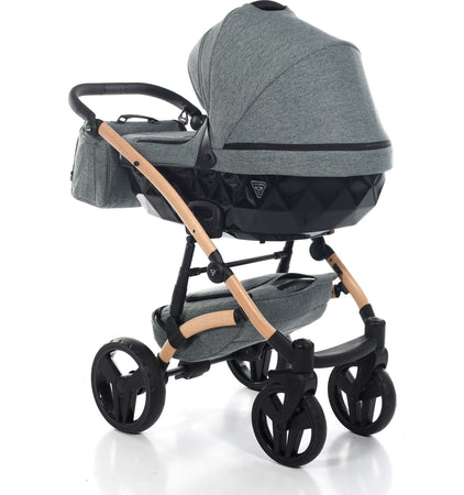 Diamond Vegan 3 in 1 Verde Melange Telaio Rosa anelli e cerchi Nero Prima infanzia/Passeggini carrozzine e accessori/Passeggini e carrozzine/Sistemi modulari La Casa Del Bebè - Napoli, Commerciovirtuoso.it